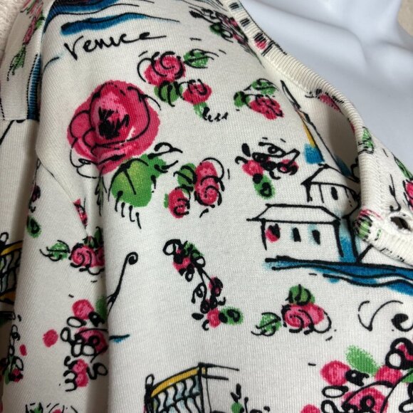 Karen Scott Sport Sz 1X Roses in Venice Print Button-up Cardigan(1358) - Picture 4 of 5
